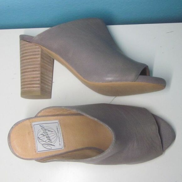 Vintage by Jeffery Campbell Leather Slides Size 7 - Picture 1 of 14